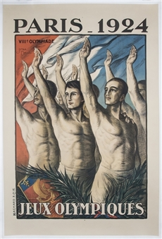 1924 Paris Summer Olympics Original Poster 